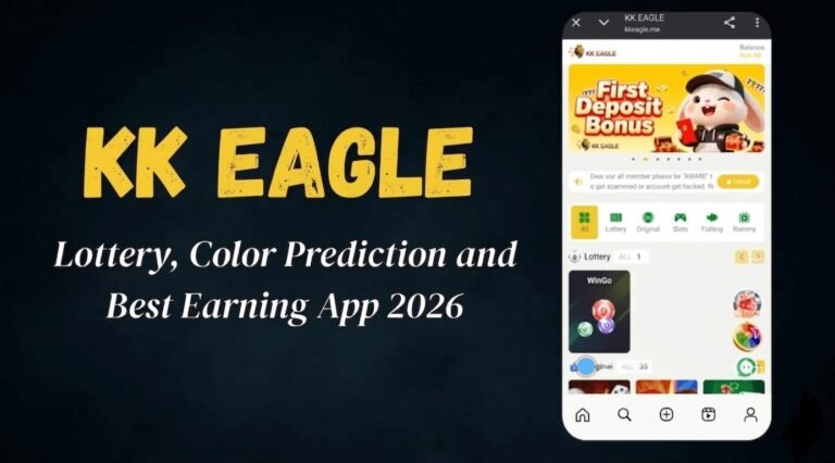 KK Eagle Game earning system on mobile with real money rewards